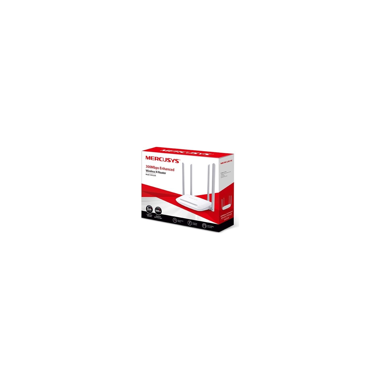 Mercusys Enhanced Wireless N Router | MW325R | 802.11n | 300 Mbit/s | 10/100 Mbit/s | Ethernet LAN (RJ-45) ports 3 | Mesh Suppor