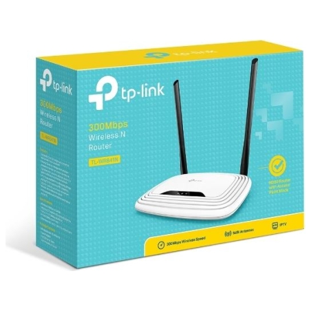 Tp-Link | Router | TL-WR841N | 802.11n | 300 Mbit/s | 10/100 Mbit/s | Ethernet LAN (RJ-45) ports 4 | Mesh Support No | MU-MiMO N