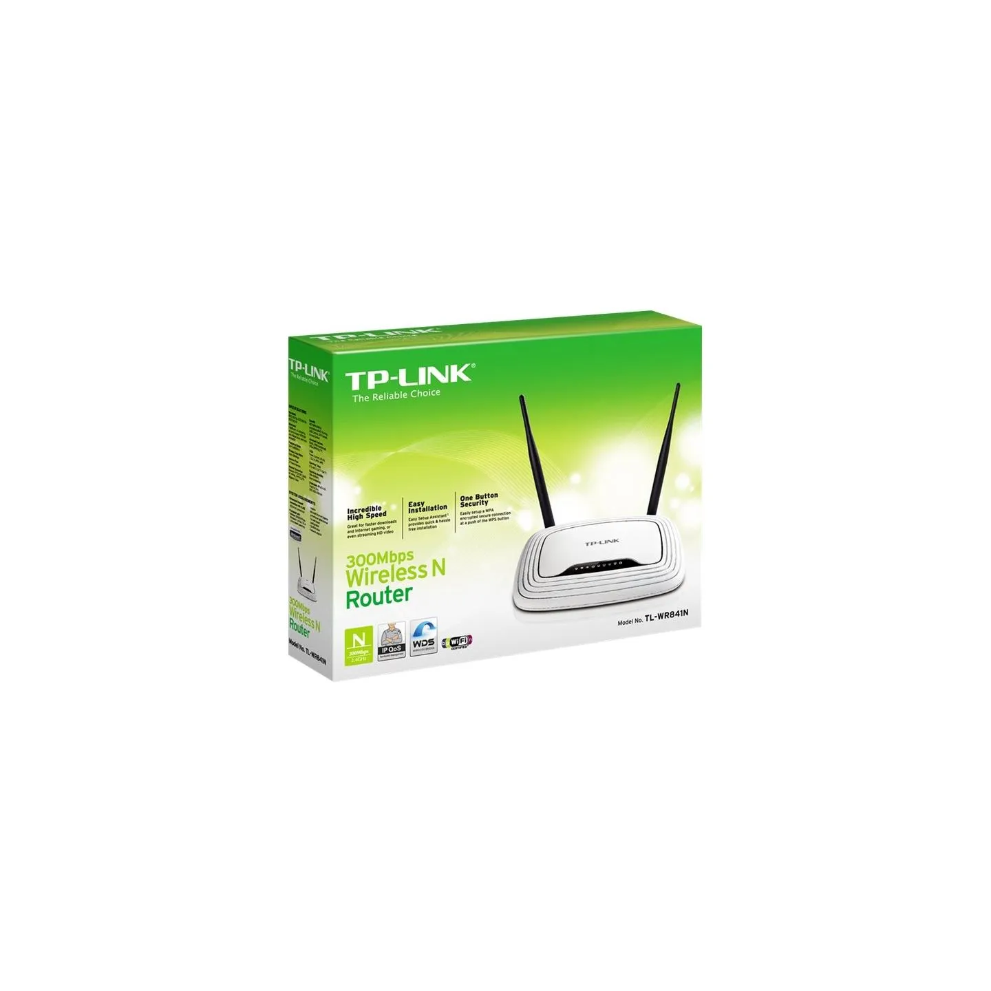 Tp-Link | Router | TL-WR841N | 802.11n | 300 Mbit/s | 10/100 Mbit/s | Ethernet LAN (RJ-45) ports 4 | Mesh Support No | MU-MiMO N