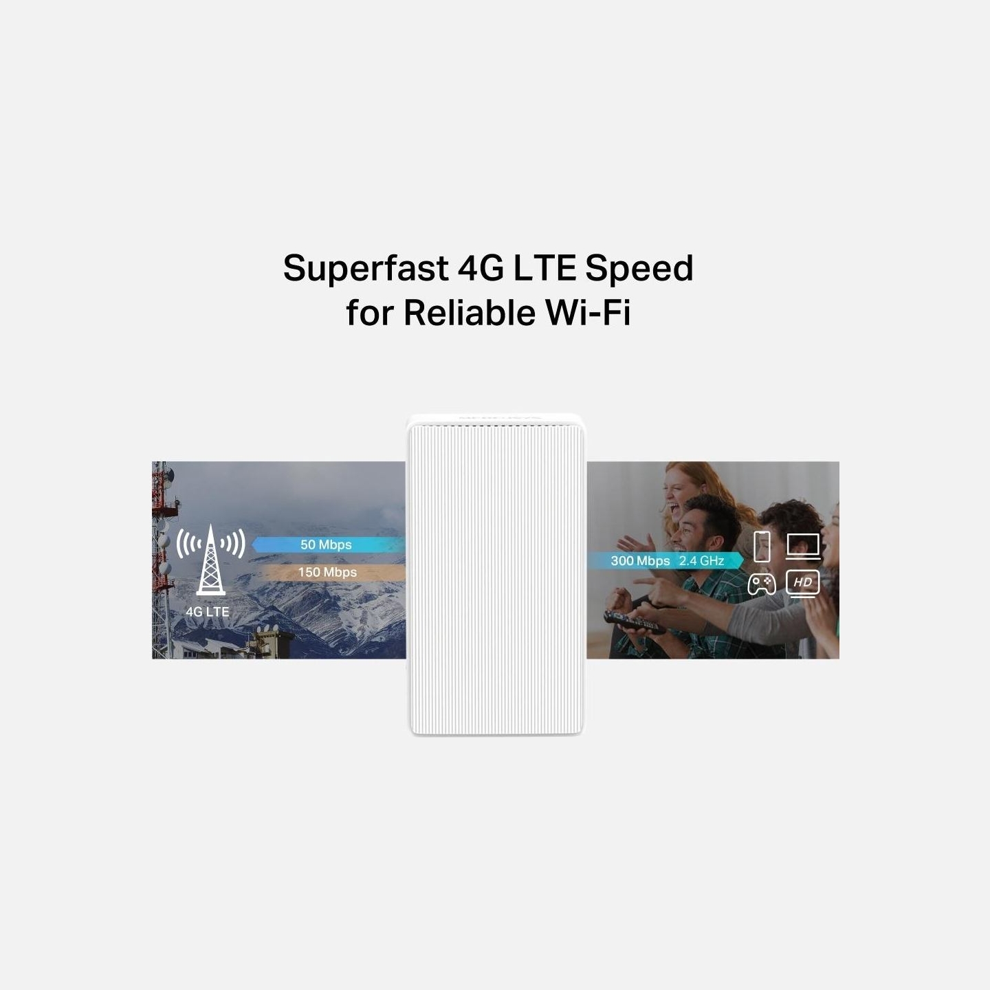 Mercusys 300 Mbps Wireless N 4G LTE Router | MB110-4G | 802.11n | 10/100 Mbit/s | Ethernet LAN (RJ-45) ports 1 | Mesh Support No