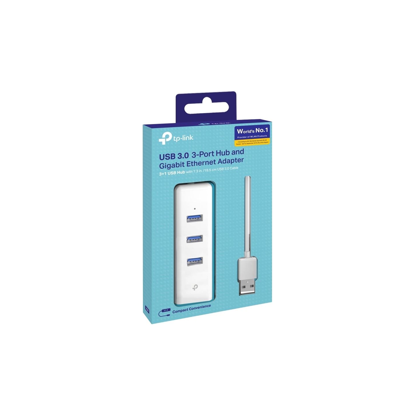 Tp-Link | USB 3.0 3-Port Hub & Gigabit Ethernet Adapter 2 in 1 USB Adapter | UE330