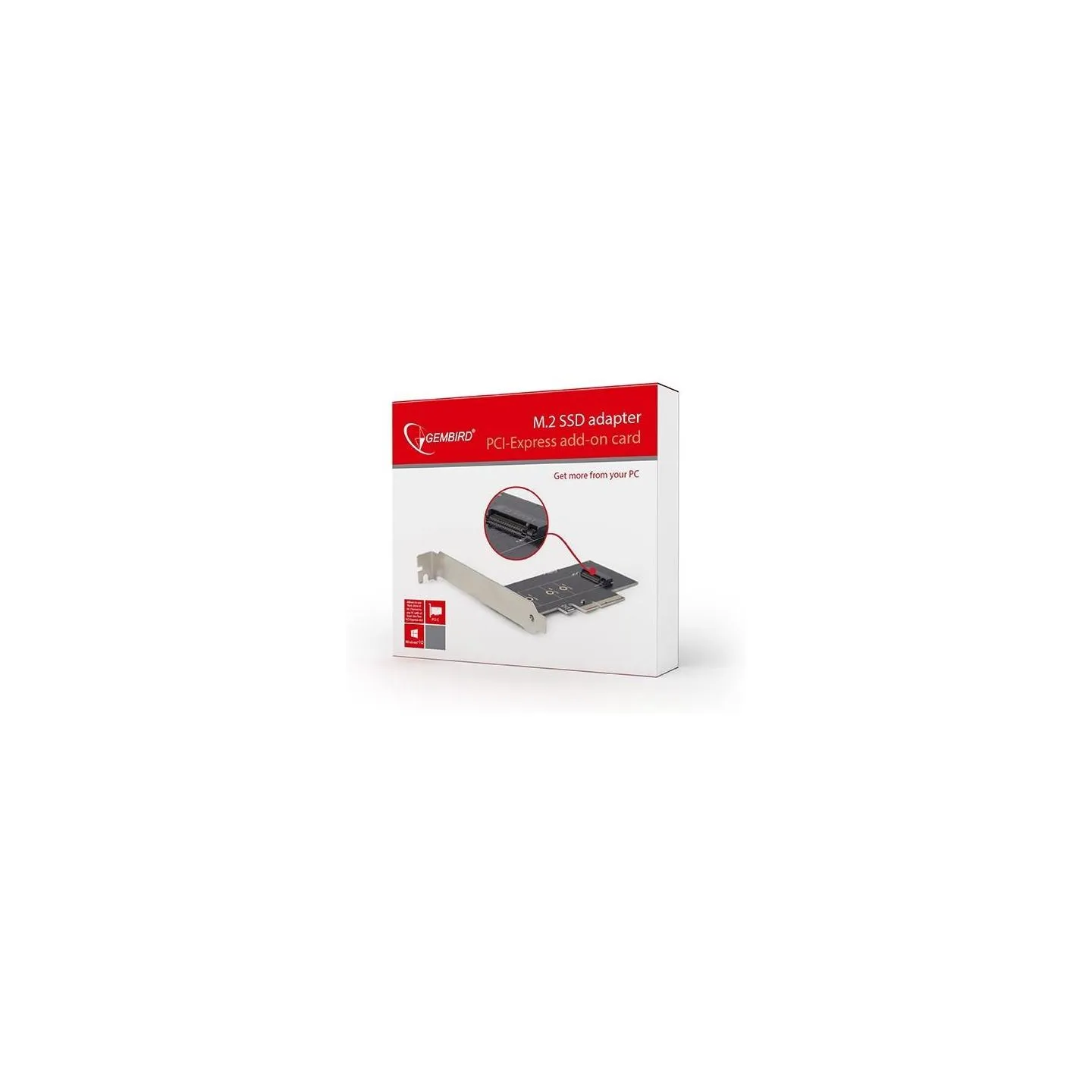 Gembird PC ACC M.2 SSD ADAPTER PCI-E/ADD-ON CARD PEX-M2-01 GEMBIRD