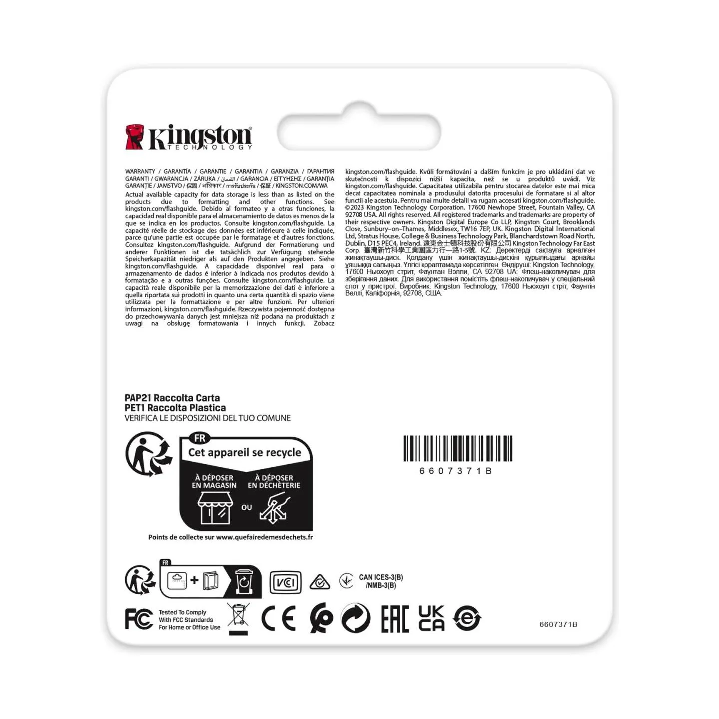 Kingston MEMORY SDHC 16GB C10/SDIT/16GB KINGSTON