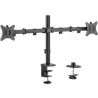 Gembird Adjustable desk 2-display mounting arm (rotate, tilt, swivel), 17 inches-32 inches, up to 9 kg
