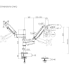 Gembird DISPLAY ACC MOUNTING ARM/17-32" MA-DA2P-02 GEMBIRD