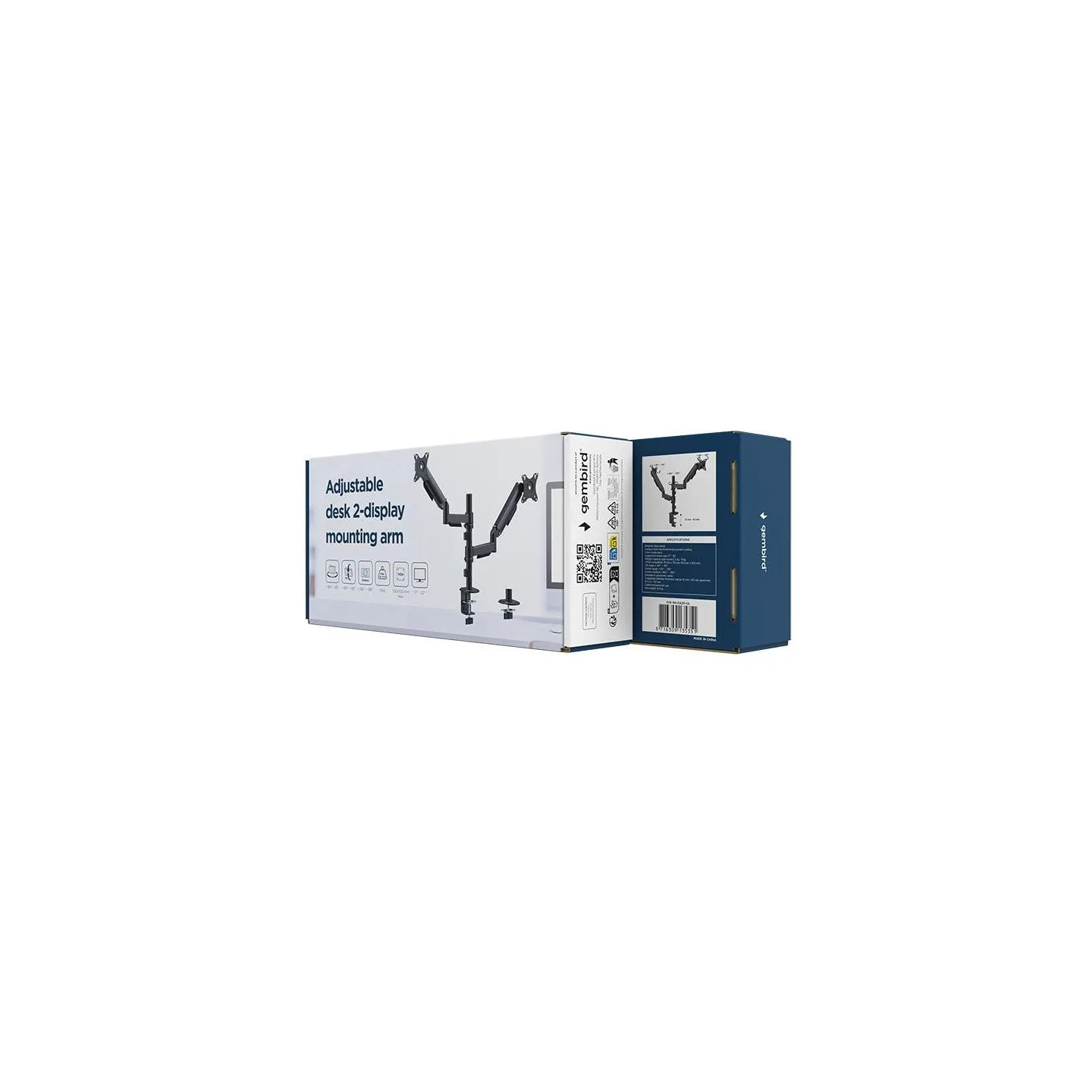 Gembird DISPLAY ACC MOUNTING ARM/17-32" MA-DA2P-02 GEMBIRD