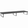 Gembird Monitor stand for 2 screens rectangle black