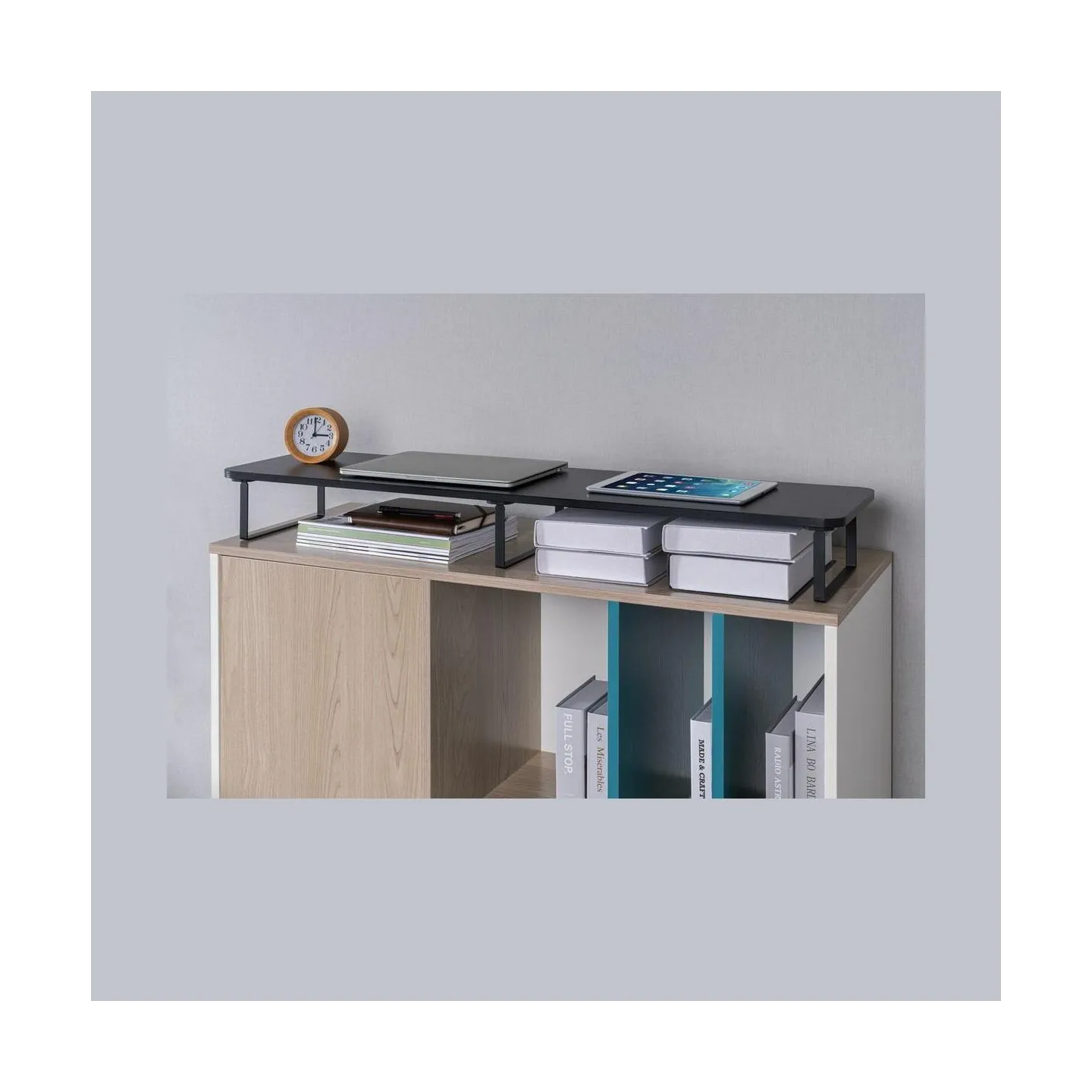 Gembird Monitor stand for 2 screens rectangle black