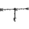 Gembird Adjustable desk 3-display mounting arm (rotate, tilt, swivel), 17 inches - 27 inches, up to 7 kg