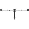 Gembird Adjustable desk 3-display mounting arm (rotate, tilt, swivel), 17 inches - 27 inches, up to 7 kg