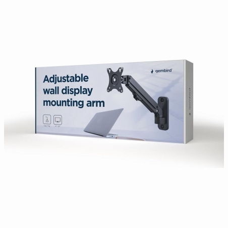 Gembird Adjustable wall display mounting arm, up to 27 inches/7 kg