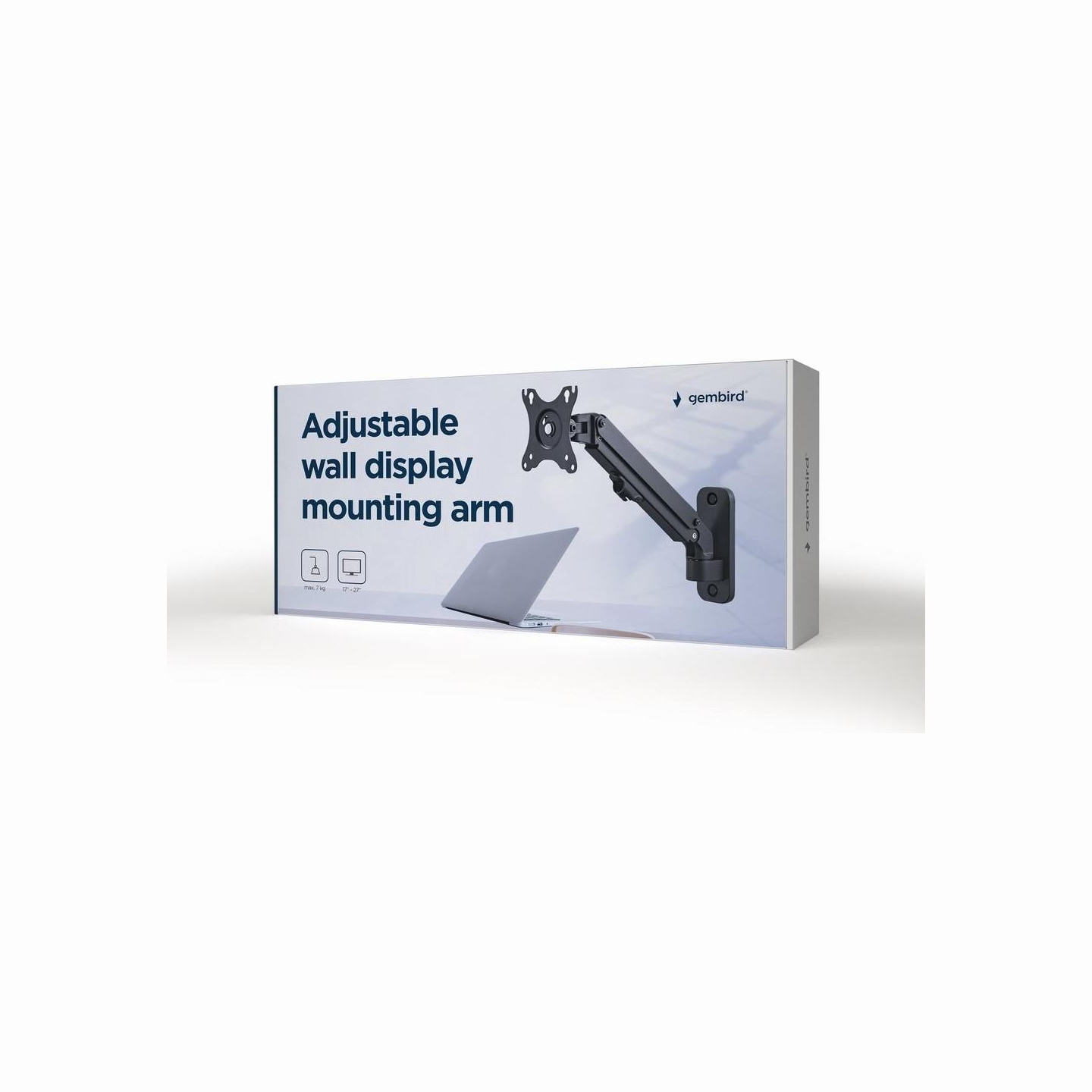 Gembird Adjustable wall display mounting arm, up to 27 inches/7 kg