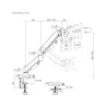 Gembird DISPLAY ACC MOUNTING ARM/17-32" MA-DA1U-01 GEMBIRD