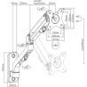 Gembird DISPLAY ACC MOUNTING ARM 27"/MA-WA1-02 GEMBIRD