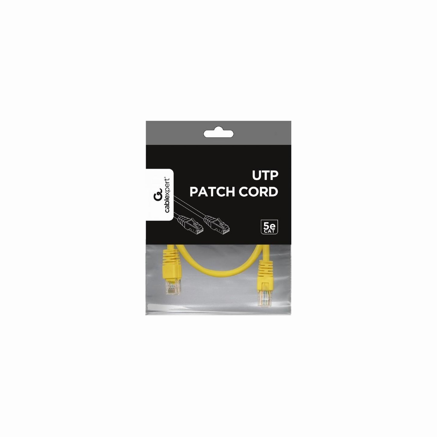 Gembird PATCH CABLE CAT5E UTP 0.25M/YELLOW PP12-0.25M/Y GEMBIRD