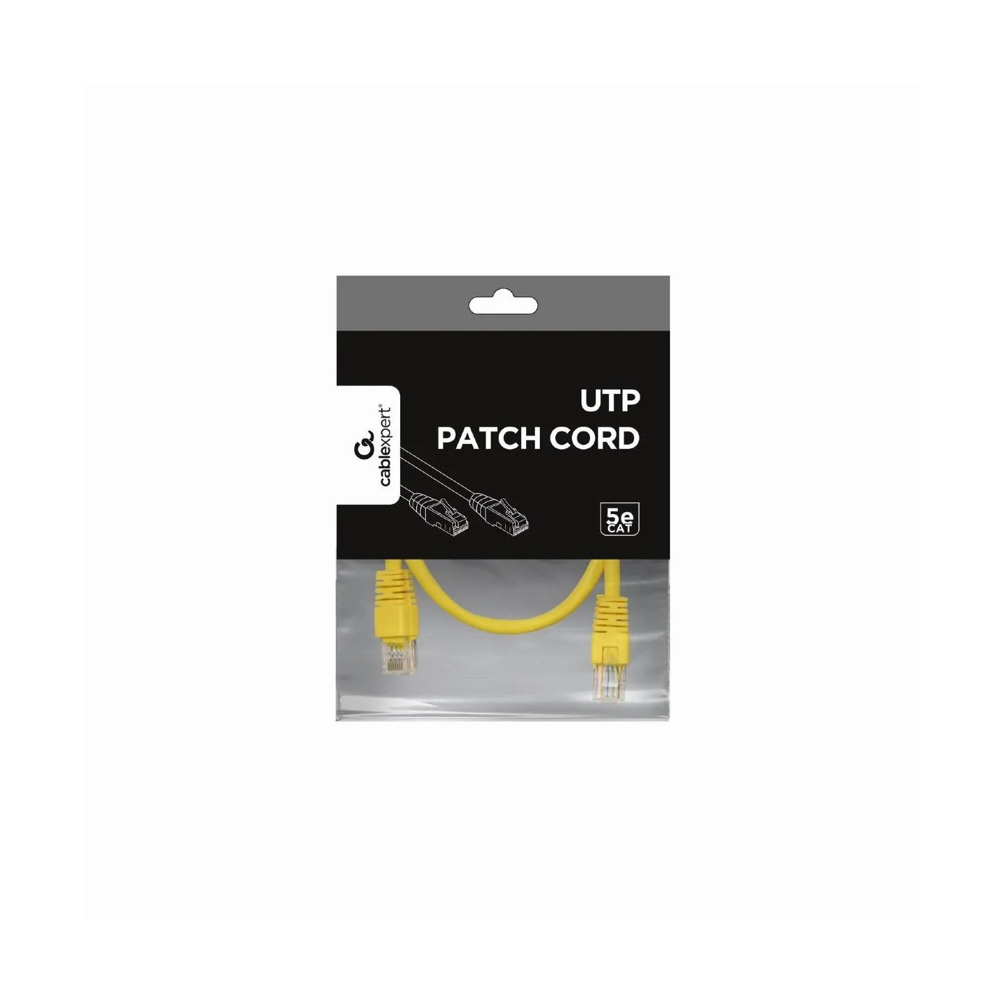 Gembird PATCH CABLE CAT5E UTP 0.25M/YELLOW PP12-0.25M/Y GEMBIRD