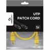 Gembird PATCH CABLE CAT5E UTP 0.25M/YELLOW PP12-0.25M/Y GEMBIRD
