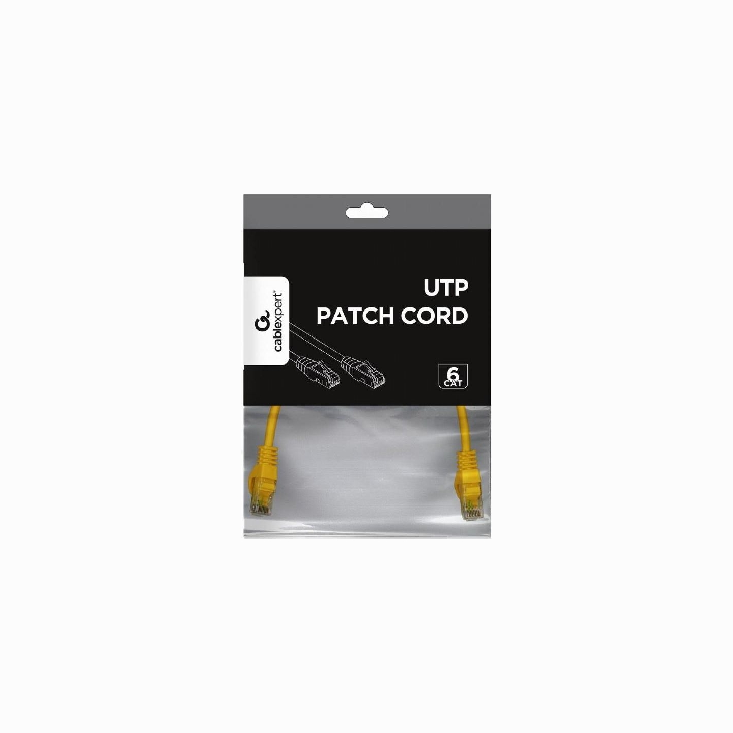 Gembird PATCH CABLE CAT6 UTP 0.25M/YELLOW PP6U-0.25M/Y GEMBIRD