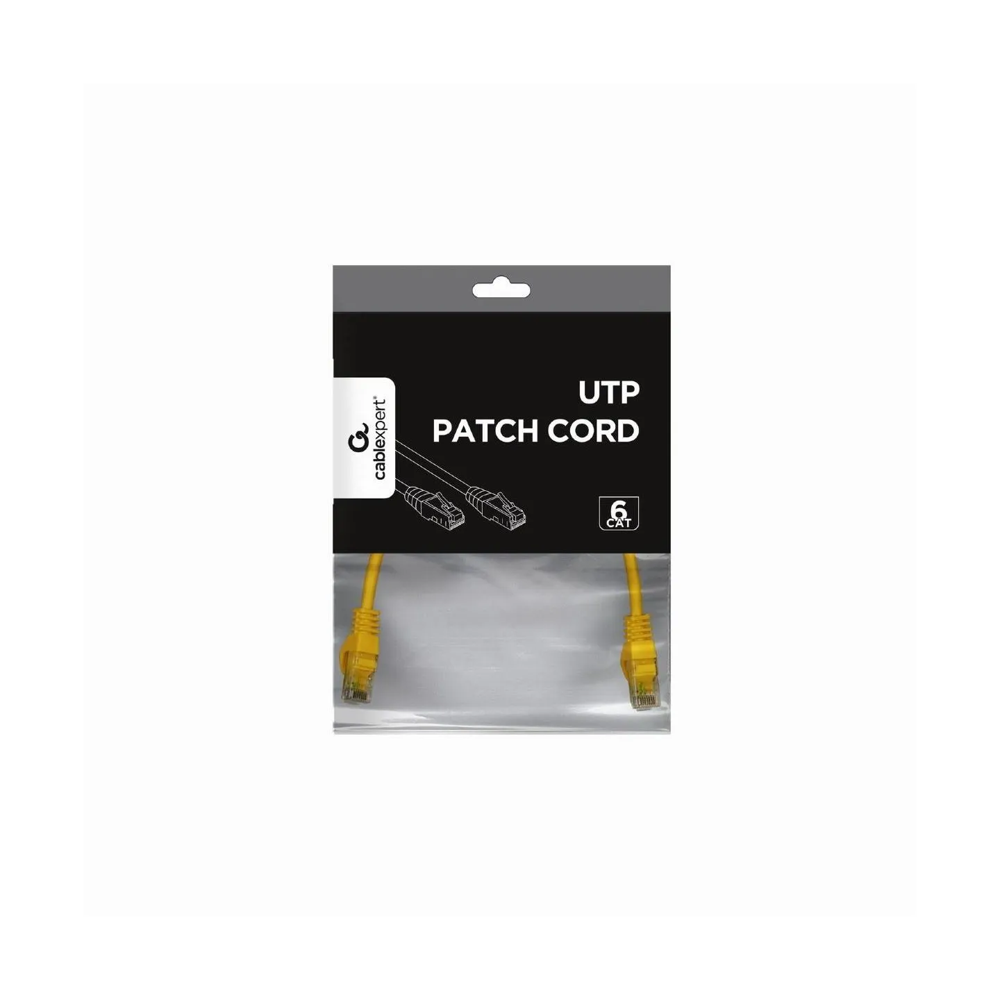 Gembird PATCH CABLE CAT6 UTP 0.25M/YELLOW PP6U-0.25M/Y GEMBIRD