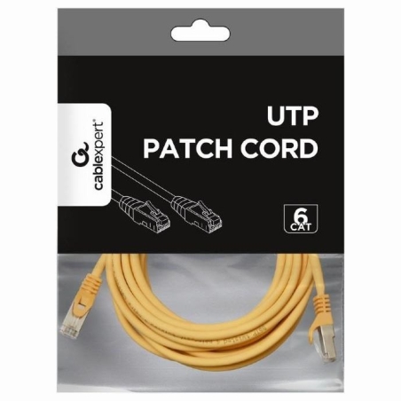 Gembird PATCH CABLE CAT6 UTP 3M/YELLOW PP6U-3M/Y GEMBIRD