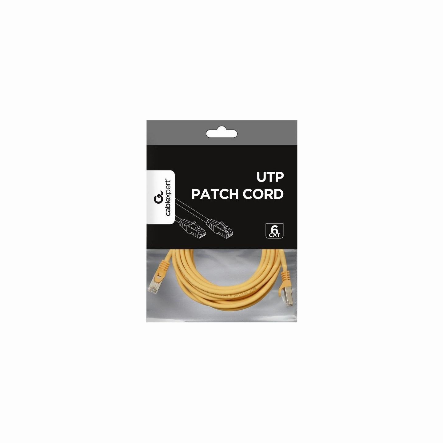 Gembird PATCH CABLE CAT6 UTP 3M/YELLOW PP6U-3M/Y GEMBIRD