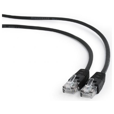 Gembird PATCH CABLE CAT5E UTP 10M/BLACK PP12-10M/BK GEMBIRD