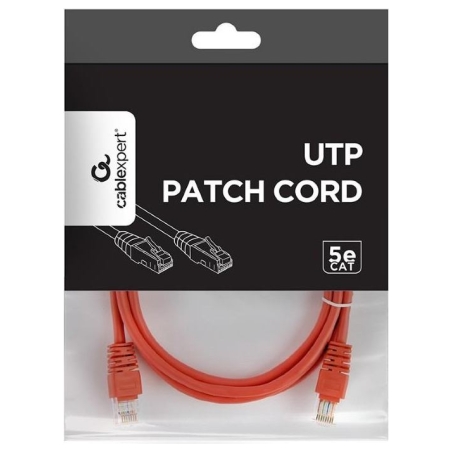 Gembird PATCH CABLE CAT5E UTP 1.5M/RED PP12-1.5M/R GEMBIRD