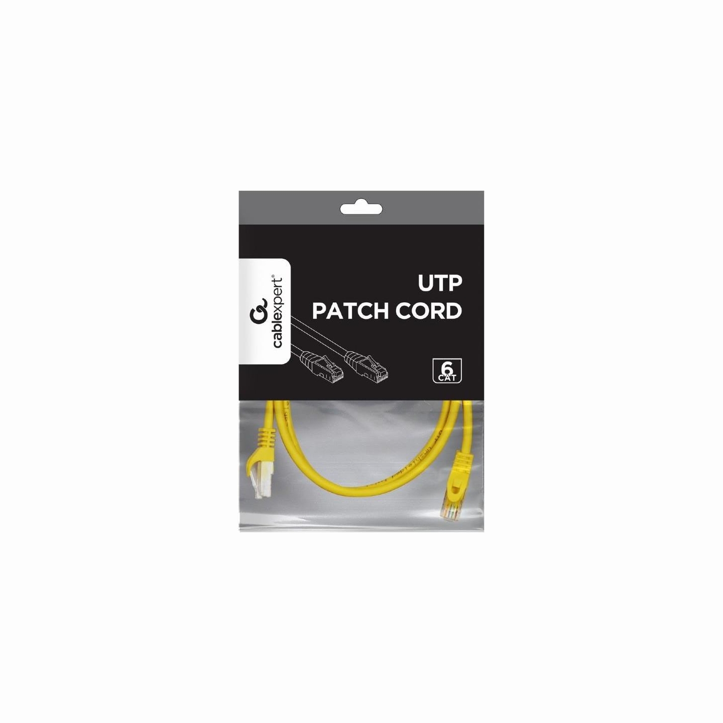 Gembird PATCH CABLE CAT6 UTP 1M/YELLOW PP6U-1M/Y GEMBIRD