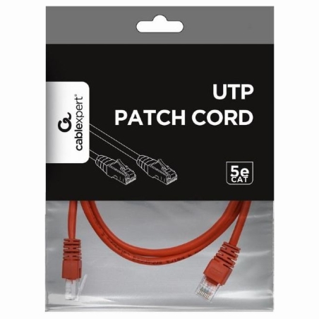Gembird PATCH CABLE CAT5E UTP 2M/RED PP12-2M/R GEMBIRD