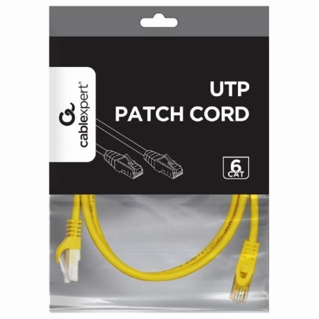 Gembird PATCH CABLE CAT6 UTP 1.5M/YELLOW PP6U-1.5M/Y GEMBIRD