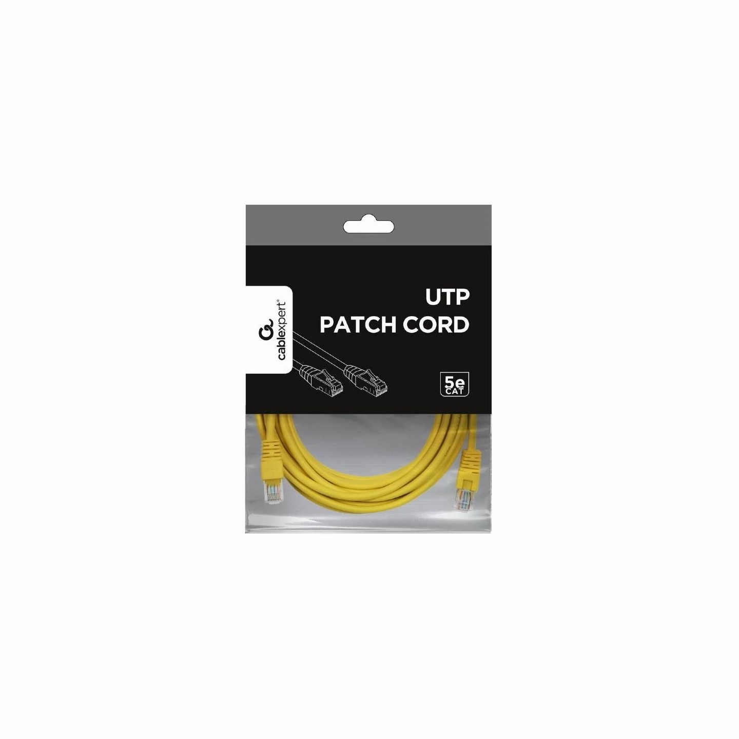 Gembird PATCH CABLE CAT5E UTP 5M/YELLOW PP12-5M/Y GEMBIRD