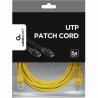 Gembird PATCH CABLE CAT5E UTP 5M/YELLOW PP12-5M/Y GEMBIRD