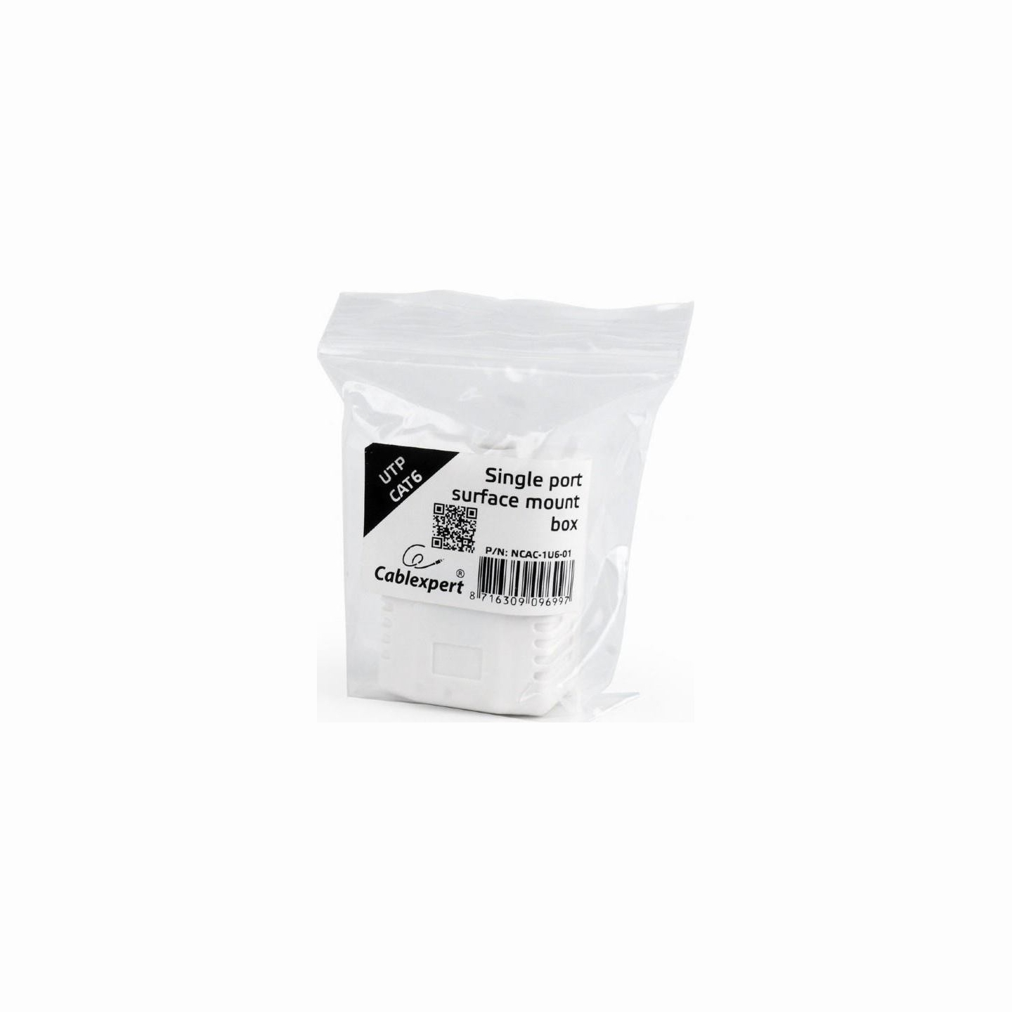 Gembird CABLE ACC MOUNT BOX CAT6 UPT/NCAC-1U6-01 GEMBIRD