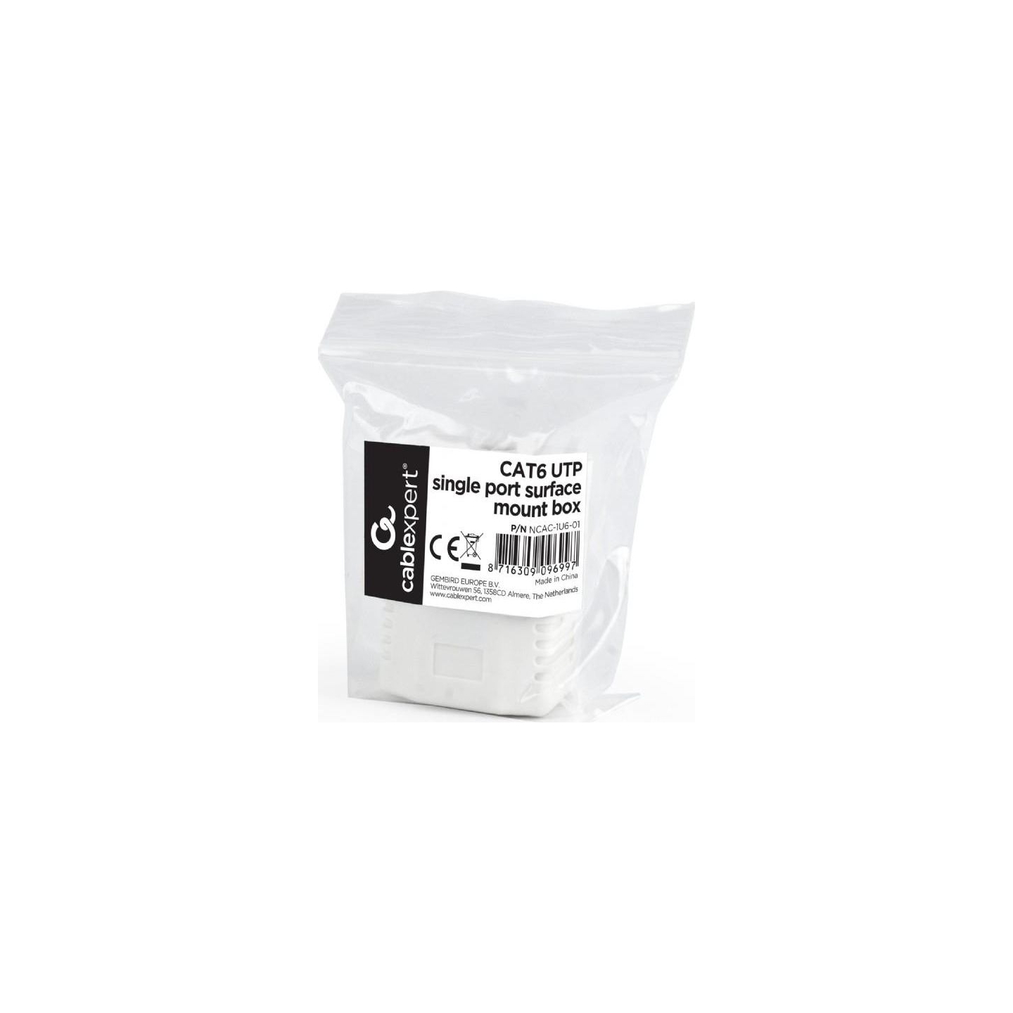 Gembird CABLE ACC MOUNT BOX CAT6 UPT/NCAC-1U6-01 GEMBIRD