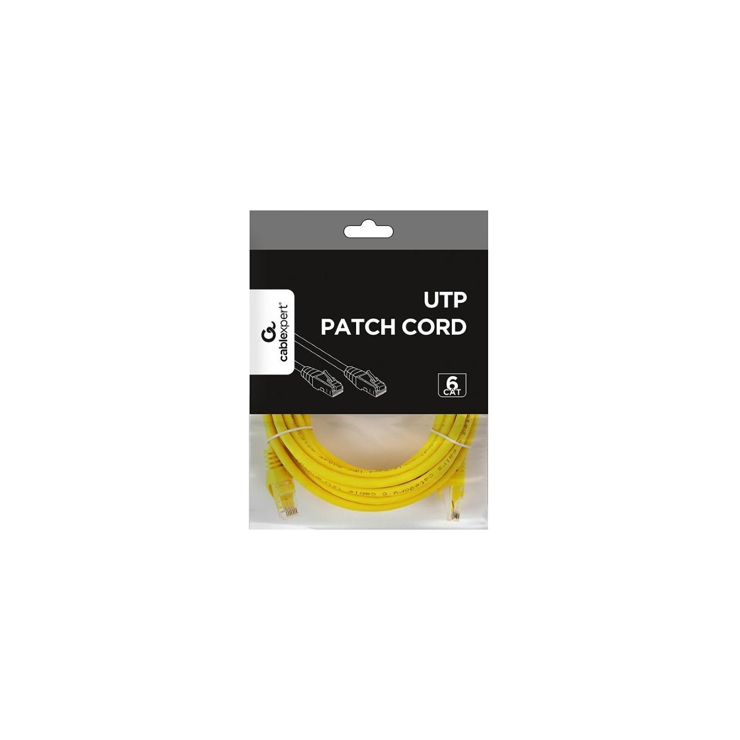 Gembird PATCH CABLE CAT6 UTP 5M/YELLOW PP6U-5M/Y GEMBIRD
