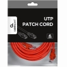 Gembird PATCH CABLE CAT6 UTP 5M/RED PP6U-5M/R GEMBIRD