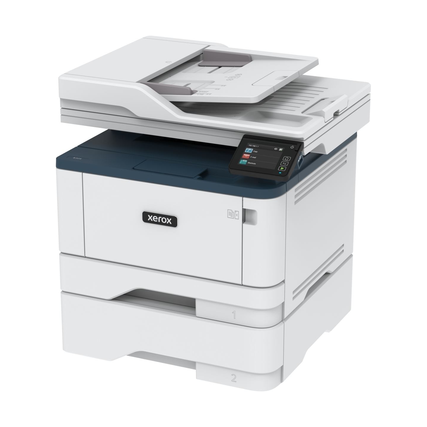 Xerox B305DNI A4 mono MFP 38ppm. Print, Copy, and Scan. Duplex, network, wifi, USB, 250 sheet paper tray / B305V_DNI