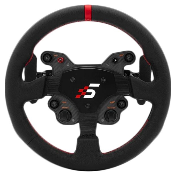 Simagic GT1 Round Steering Wheel 330 mm, Shifters, QR70, leather, S209