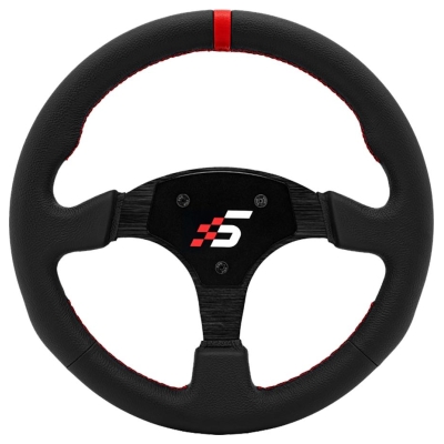Simagic Round Steering Wheel 330 mm, without HUB, leather