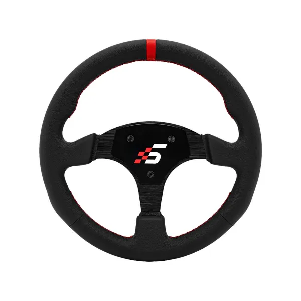 Simagic Round Steering Wheel 330 mm, without HUB, leather