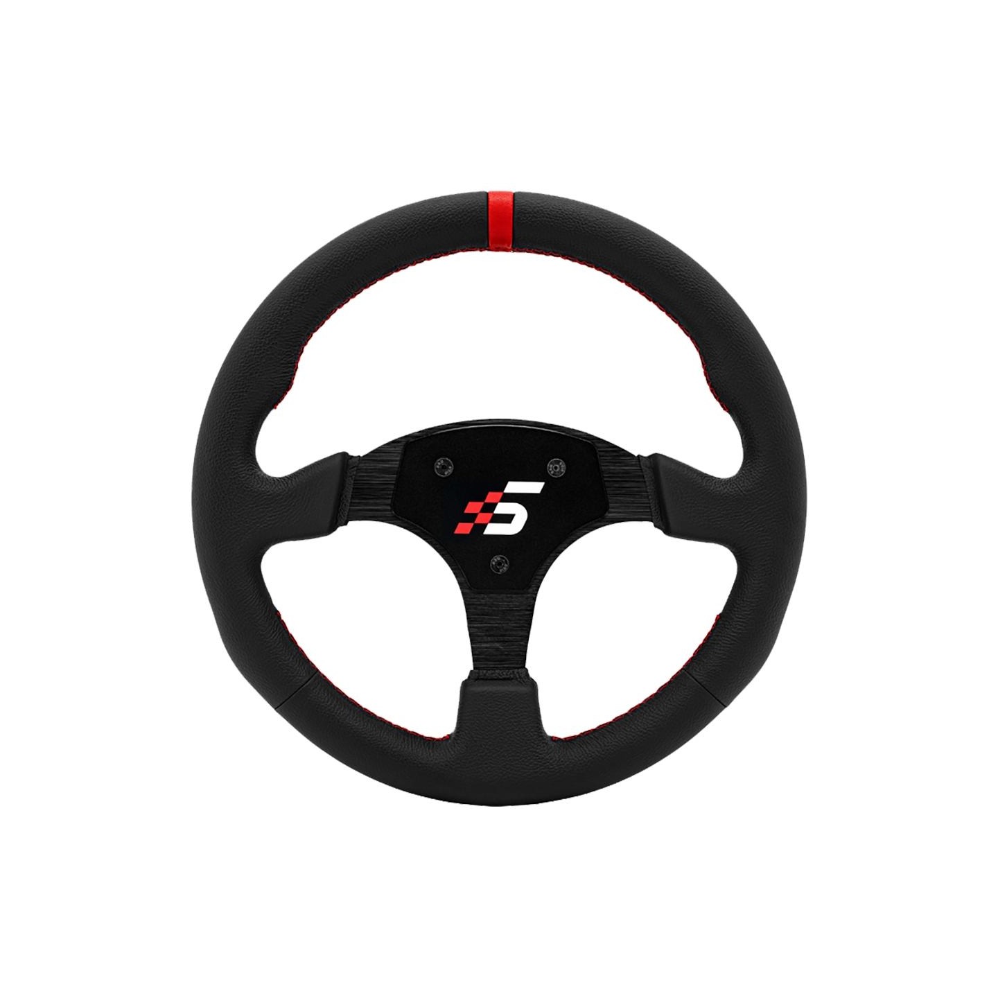 Simagic Round Steering Wheel 330 mm, without HUB, leather