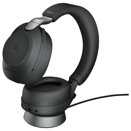Jabra Evolve2 85 MS + Ladestation + Link 380c Black / 28599-999-889
