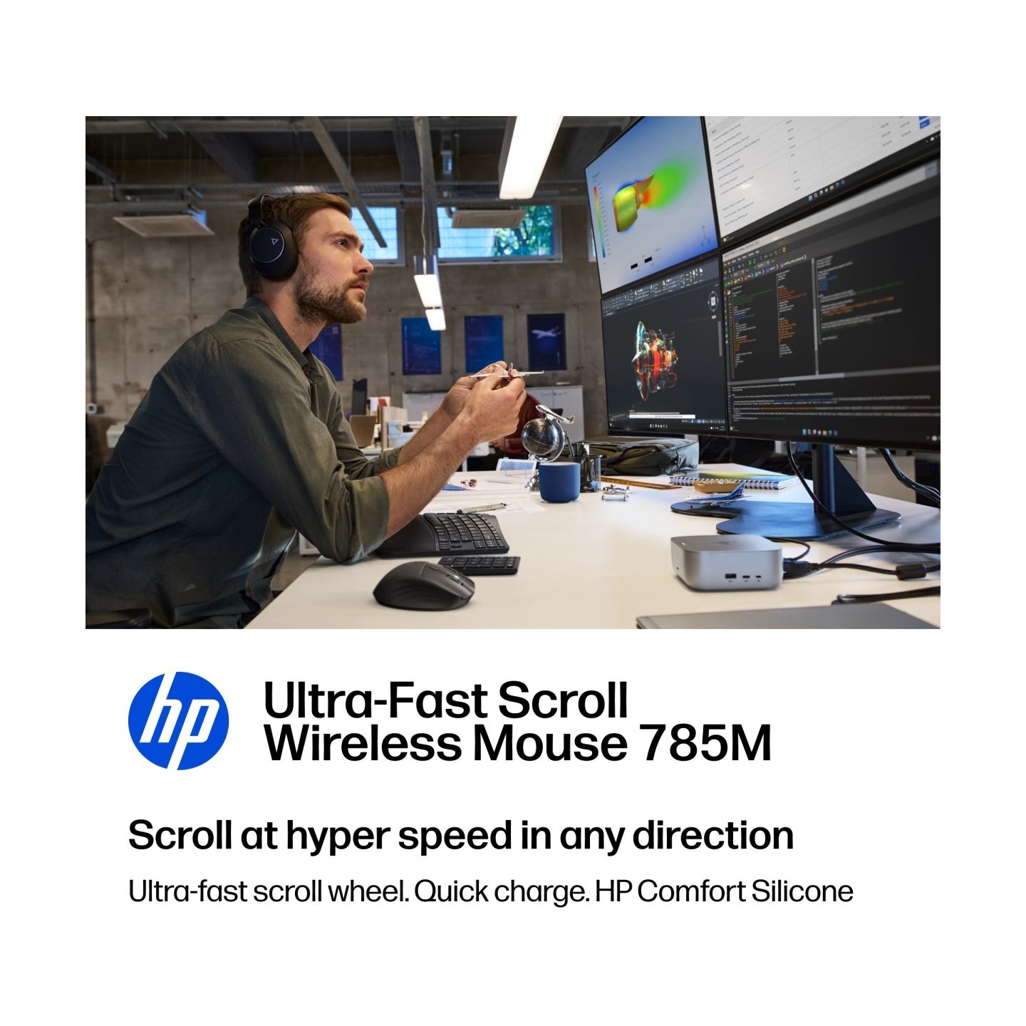 HP Ultra-Fast Scroll Wireless Mouse 785M