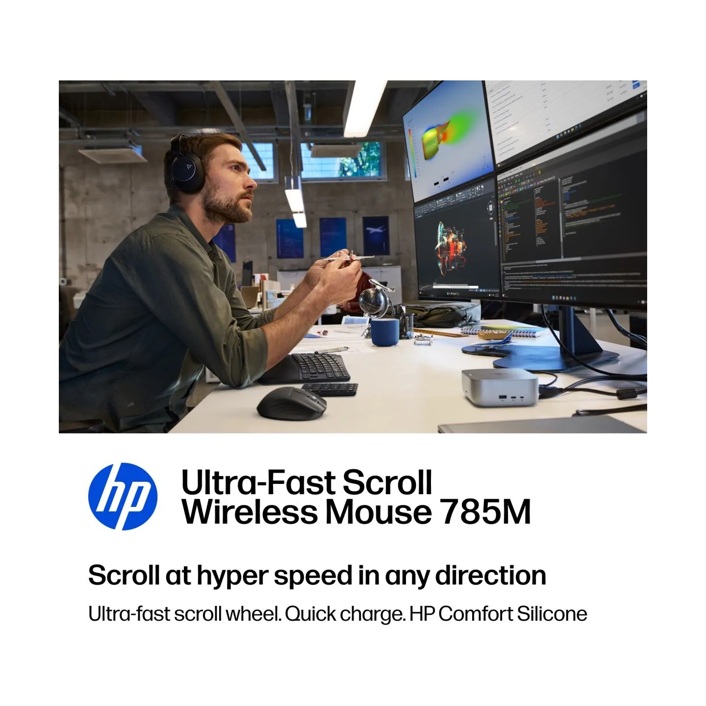 HP Ultra-Fast Scroll Wireless Mouse 785M