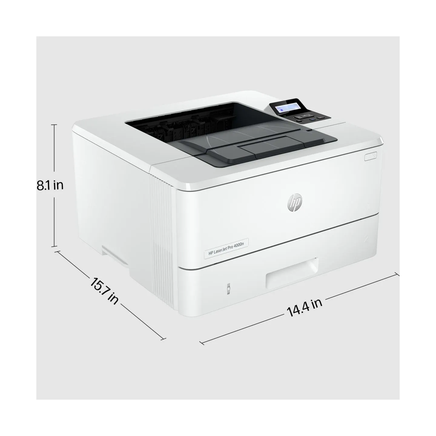 HP LaserJet Pro 4002dn Printer - A4 Mono Laser, Print, Automatic Document Feeder, Auto-Duplex, LAN, 40ppm, 750-4000 pages per mo