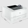 HP LaserJet Pro 4002dn Printer - A4 Mono Laser, Print, Automatic Document Feeder, Auto-Duplex, LAN, 40ppm, 750-4000 pages per mo