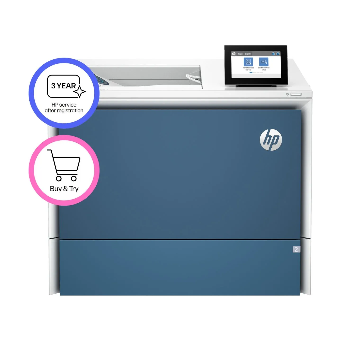HP Color LaserJet Enterprise 5700dn Printer - A4 Color Laser, Print, Auto-Duplex A4/A5/B5/RA4/Oficio/16K, LAN, 45ppm, 2000-10000