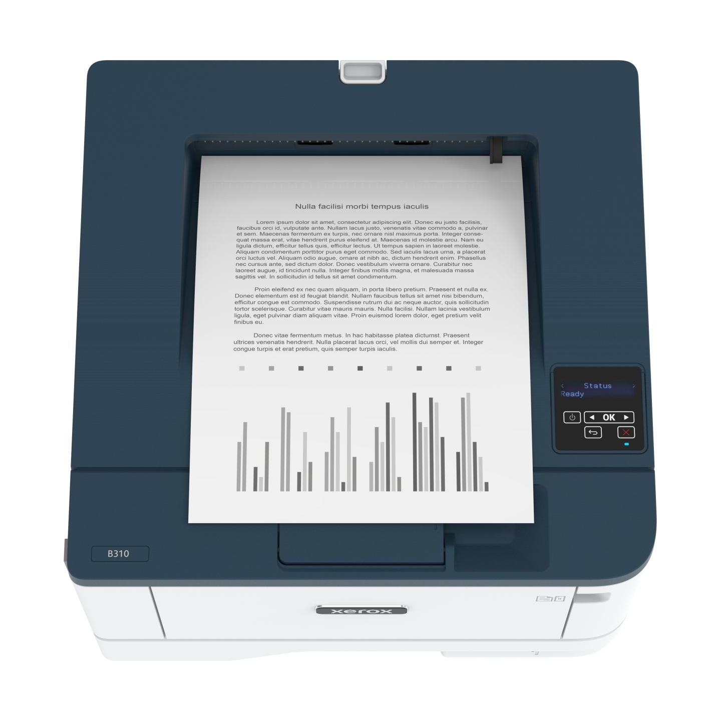 Xerox B310DNI A4 mono printer 40ppm. Duplex, network, wifi, USB, 250 sheet paper tray / B310V_DNI