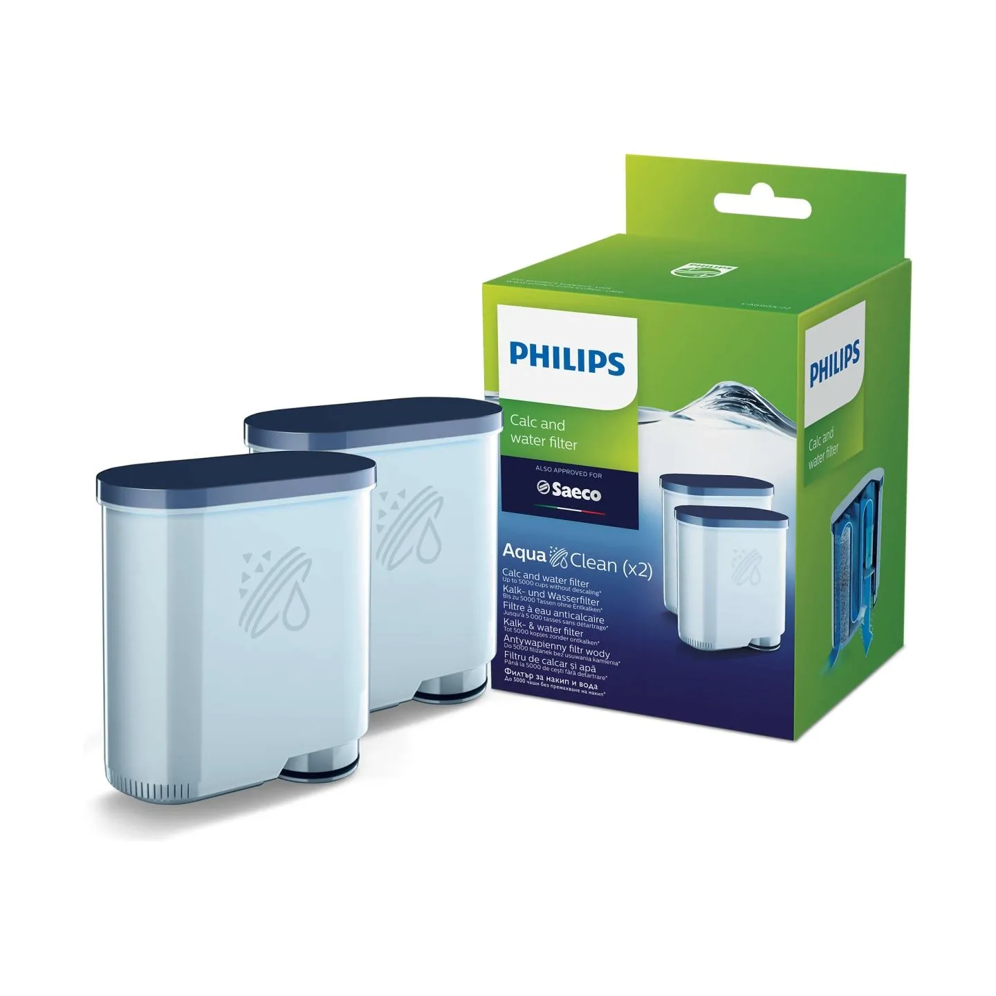 Philips Calc and Water filter CA6903/22 Same as CA6903/01 No descaling up to 5000 cups* / CA6903/22