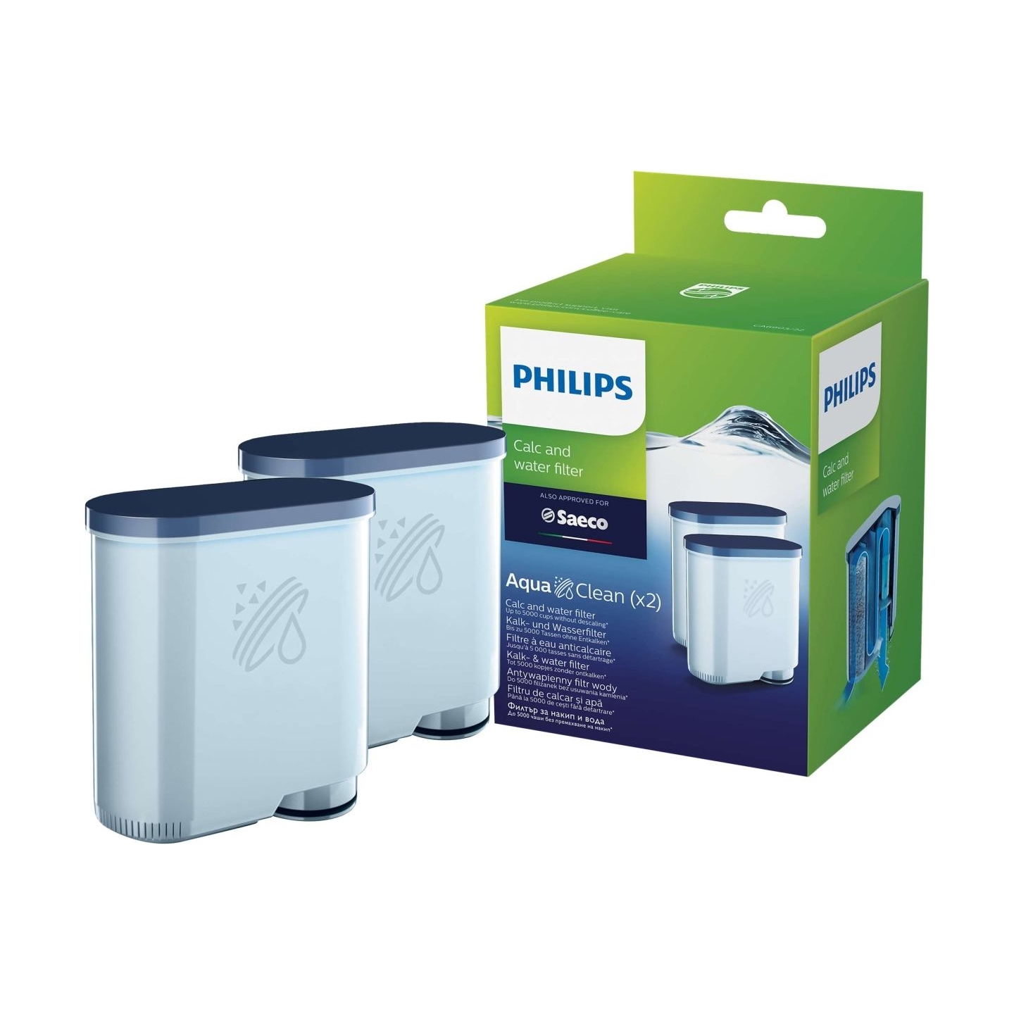 Philips Calc and Water filter CA6903/22 Same as CA6903/01 No descaling up to 5000 cups* / CA6903/22